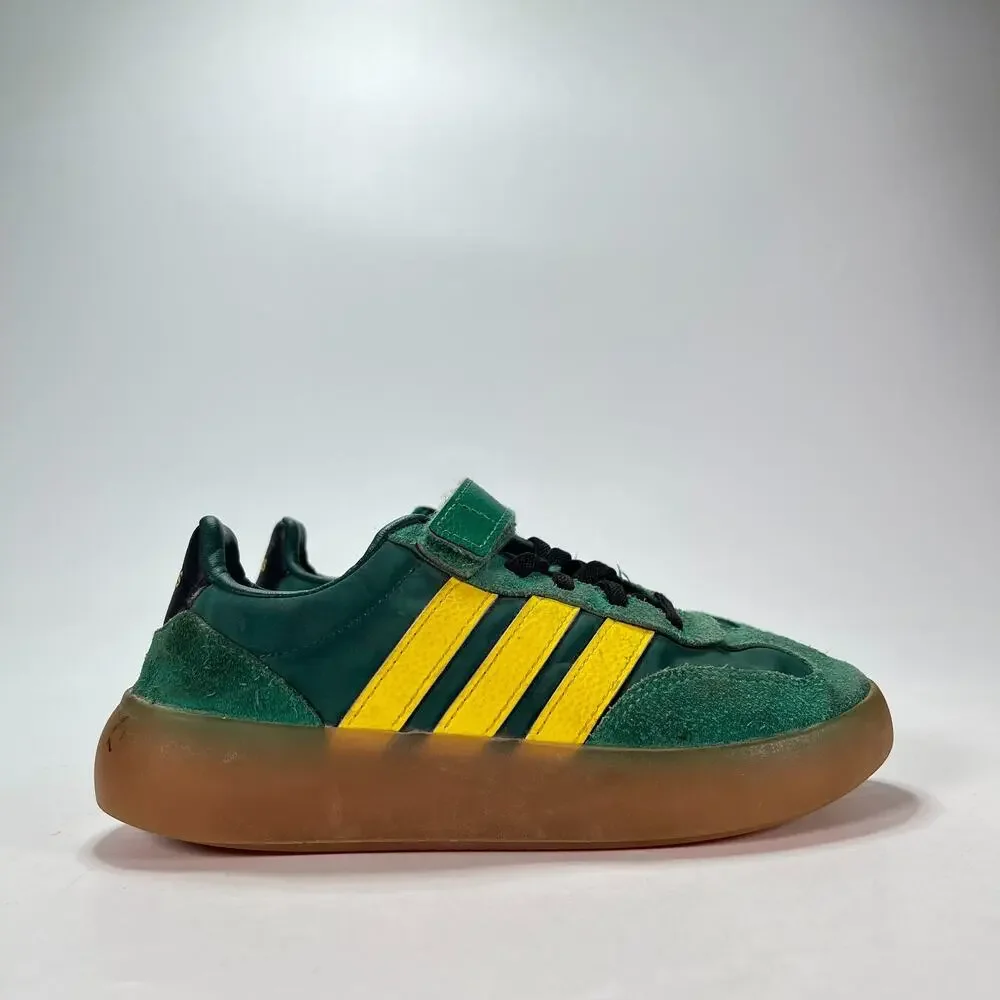 adidas Barreda Decode Green Yellow Hook & Loop Straps Shoes JQ8848 Youth Size 2